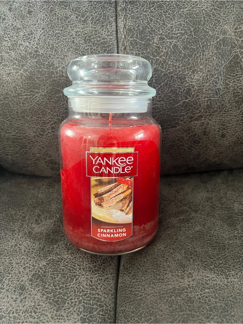 Yankee Candle Red Sparkling Cinnamon Large Jar Candle 22oz